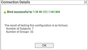 Screenshot of SecureW2, Test Connection page